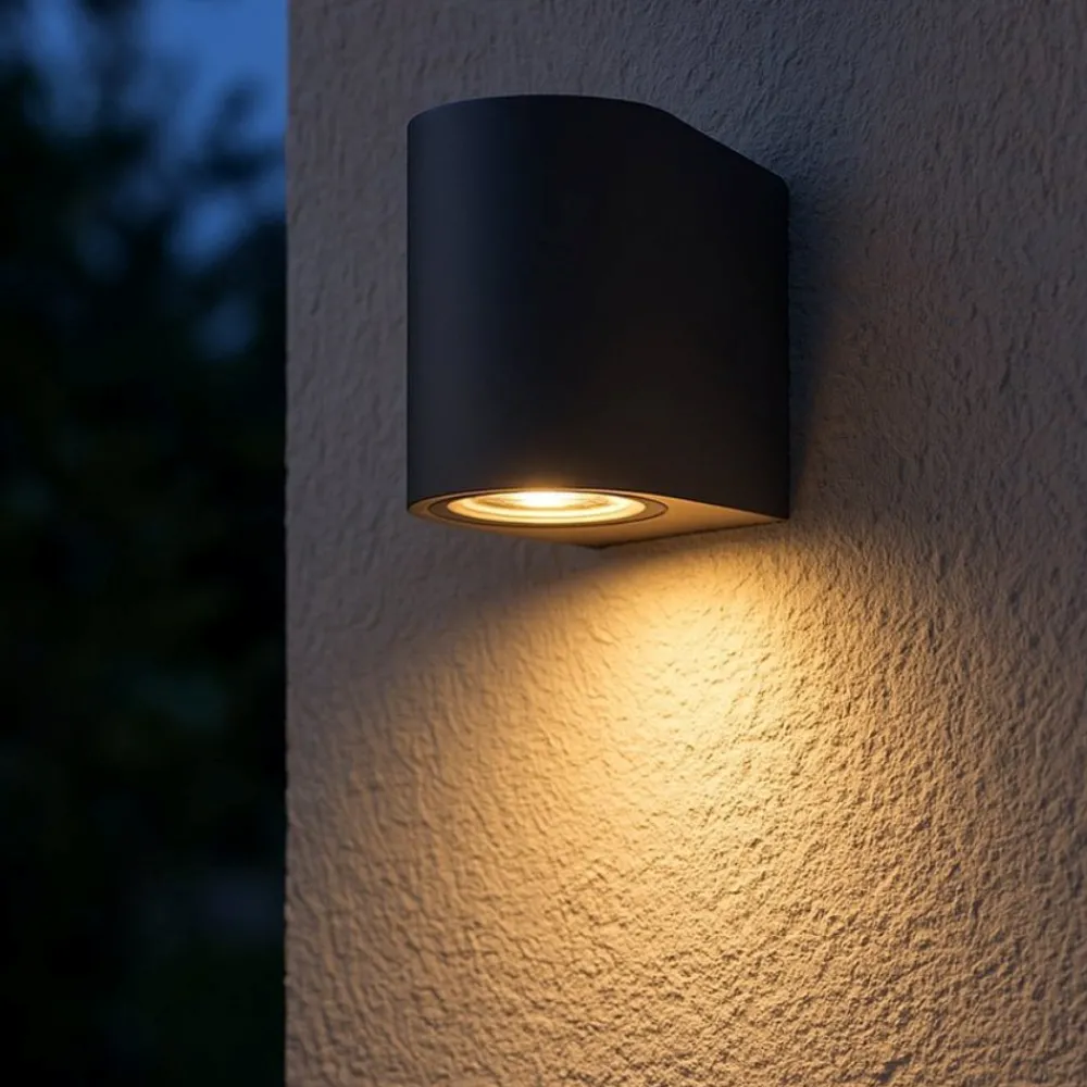 Applique Da Esterno-Top Light Applique da esterno antracite moderna lione ip65