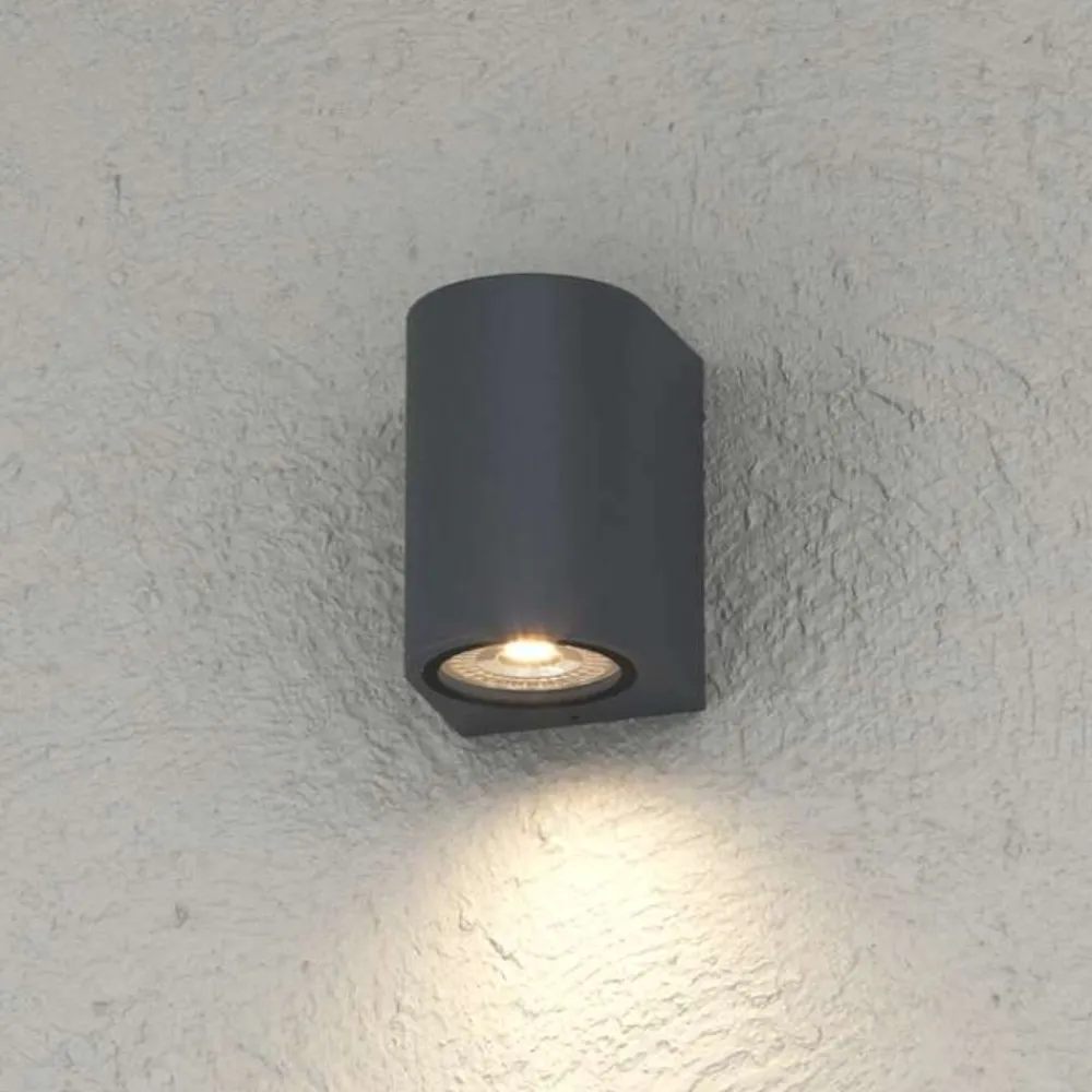 Applique Da Esterno-Top Light Applique da esterno antracite moderna lione ip65