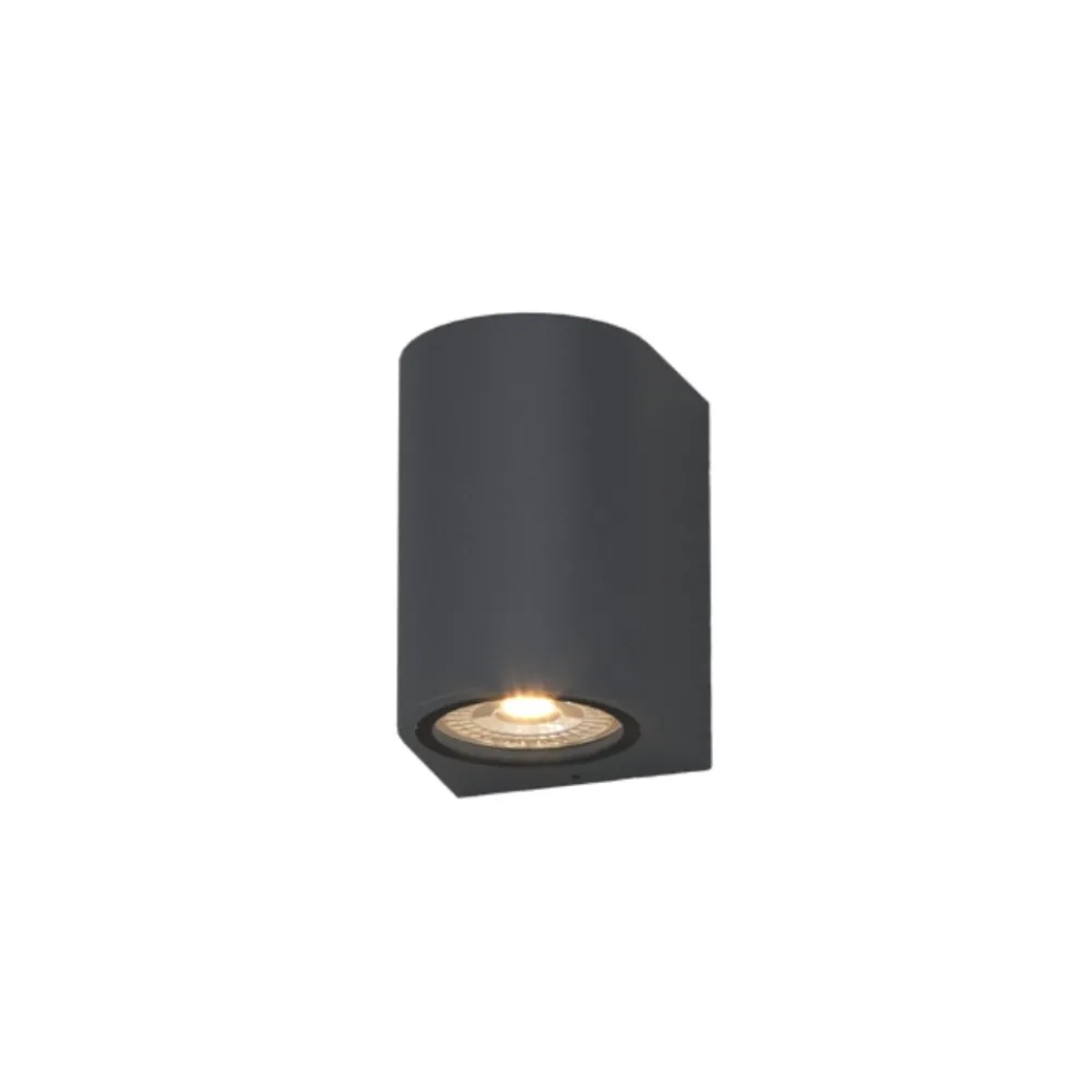 Applique Da Esterno-Top Light Applique da esterno antracite moderna lione ip65