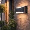 Applique Da Esterno-Selezionato da Mazzolaluce Applique da esterno antracite moderna led 9w 3000k ip65