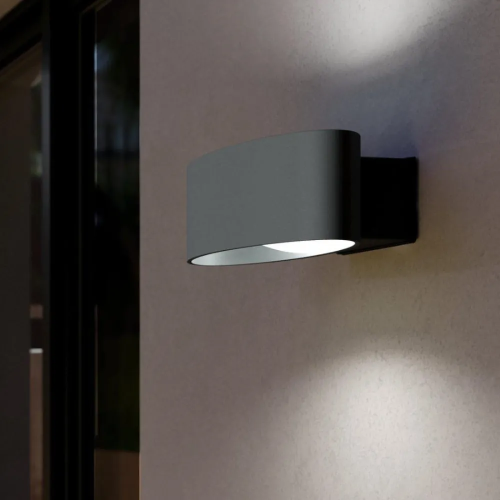 Applique Da Esterno-Selezionato da Mazzolaluce Applique da esterno antracite led 3000k ip54