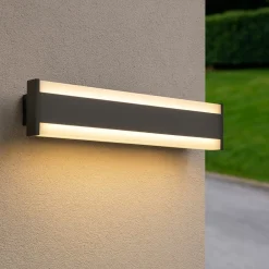 Applique Da Esterno-Selezionato da Mazzolaluce Applique da esterno antracite led anti corrosione ip54