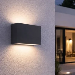 Applique Da Esterno-Perenz Illuminazione Applique da esterno antracite led 7w cct ip65 perenz pocket