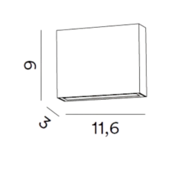 Applique Da Esterno-Perenz Illuminazione Applique da esterno antracite led 7w cct ip65 perenz pocket