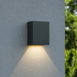 Applique Da Esterno-Ideal Lux Applique da esterno argo ap1 3000k led 6w antracite ip65