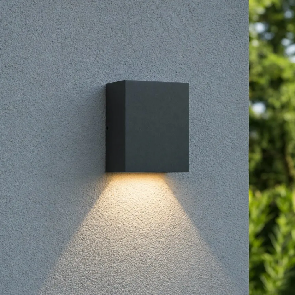 Applique Da Esterno-Ideal Lux Applique da esterno argo ap1 3000k led 6w antracite ip65