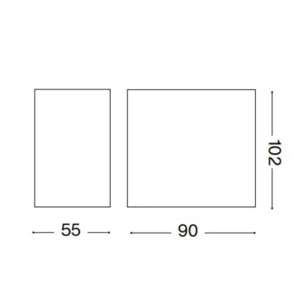 Applique Da Esterno-Ideal Lux Applique da esterno argo ap1 3000k led 6w antracite ip65