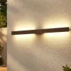 Applique Da Esterno-Selezionato da Mazzolaluce Applique da esterno bacchetta moderna marrone corten led 20w 3000k