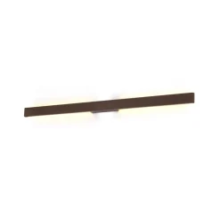 Applique Da Esterno-Selezionato da Mazzolaluce Applique da esterno bacchetta moderna marrone corten led 20w 3000k