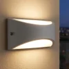 Applique Da Esterno-Selezionato da Mazzolaluce Applique da esterno balcone bianca led 4000k ip65