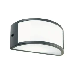 Applique Da Esterno-Selezionato da Mazzolaluce Applique da esterno balcone curva grigio antracite