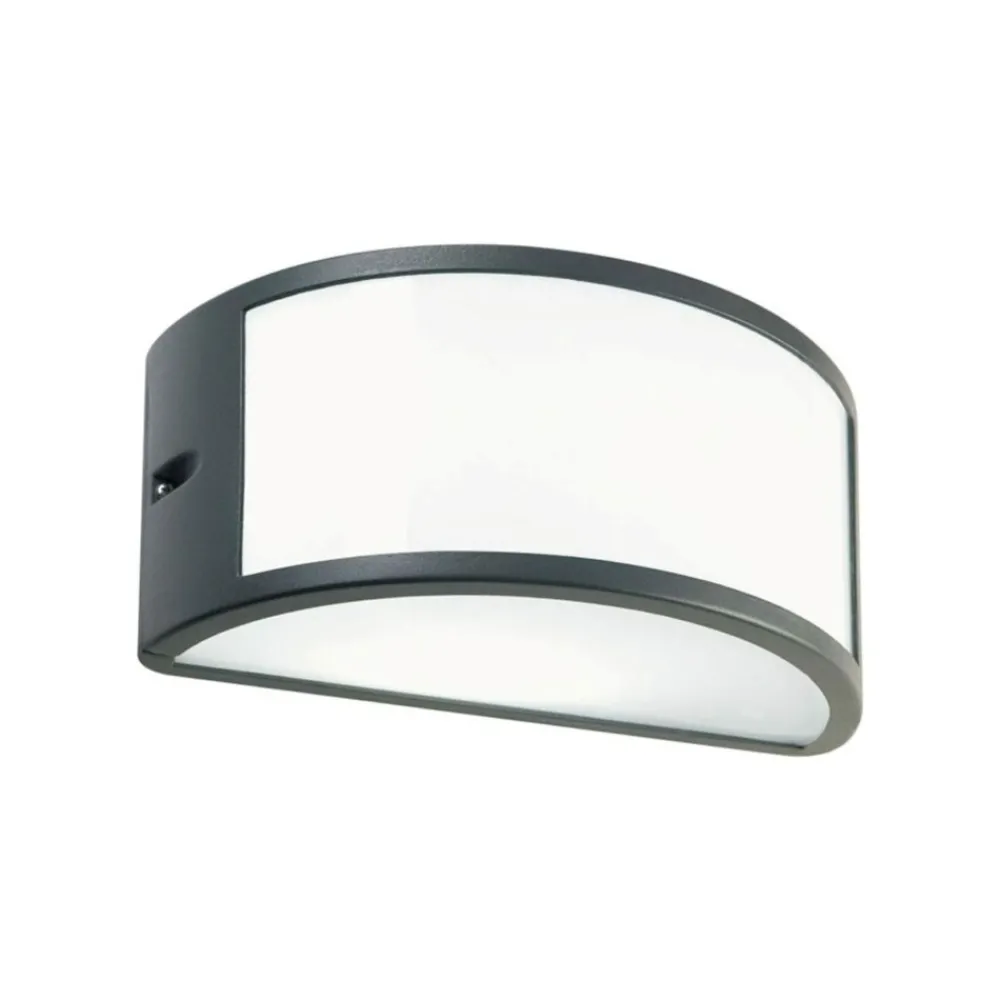 Applique Da Esterno-Selezionato da Mazzolaluce Applique da esterno balcone curva grigio antracite