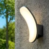 Applique Da Esterno-Selezionato da Mazzolaluce Applique da esterno balcone curva grafite led 15w 4000k ip65