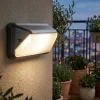 Applique Da Esterno-Selezionato da Mazzolaluce Applique da esterno balcone moderna nera led 7w cct con sensore crepusolare di movimento