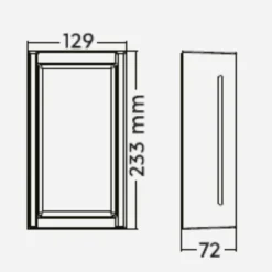 Applique Da Esterno-Selezionato da Mazzolaluce Applique da esterno balcone moderna antracite led 8w 3000k