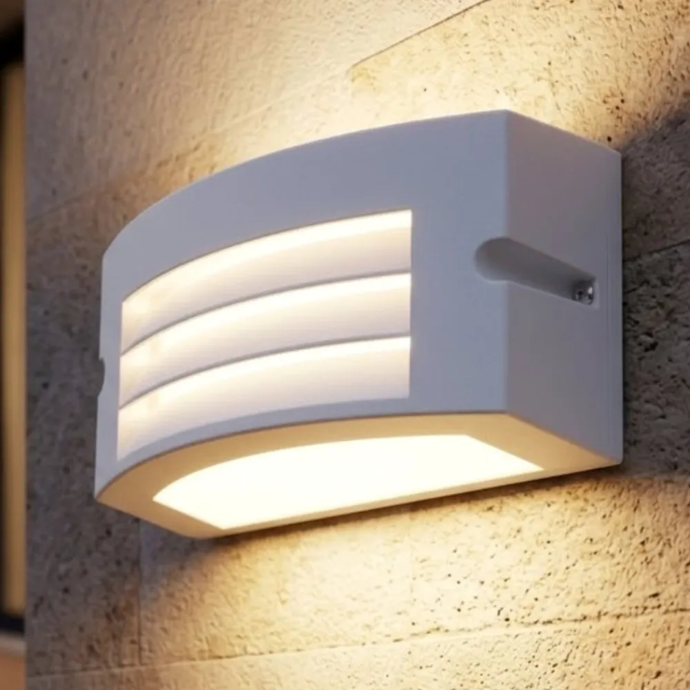Applique Da Esterno-Selezionato da Mazzolaluce Applique da esterno bianca led 4000k moderna ip65