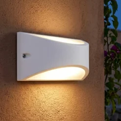 Applique Da Esterno-Selezionato da Mazzolaluce Applique da esterno bianca moderna led 10w 3000k ip65