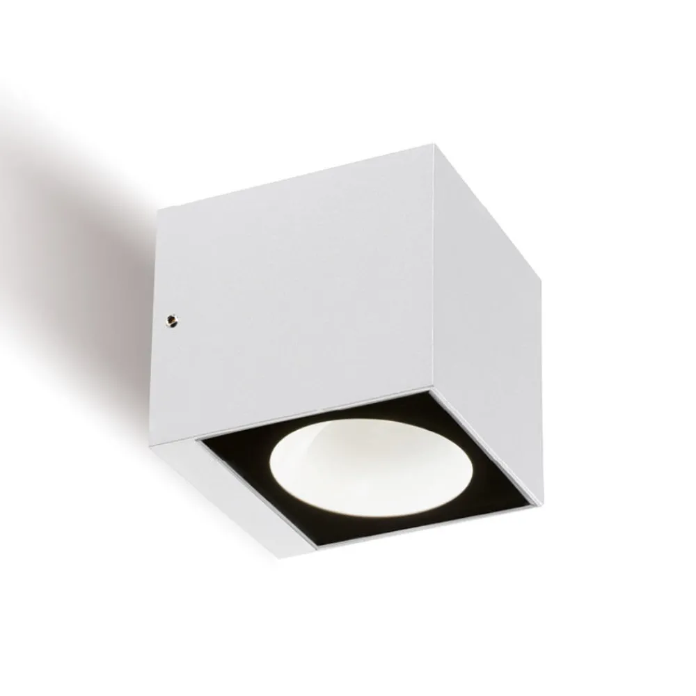 Applique Da Esterno-Selezionato da Mazzolaluce Applique da esterno bianca moderna led 12w 4000k biemissione ip54
