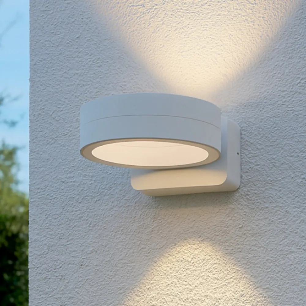 Applique Da Esterno-Selezionato da Mazzolaluce Applique da esterno bianca moderne biemissione led 16w 3000k