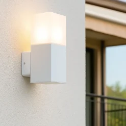 Applique Da Esterno-Selezionato da Mazzolaluce Applique da esterno bianca moderna led 7w 4000k ip54