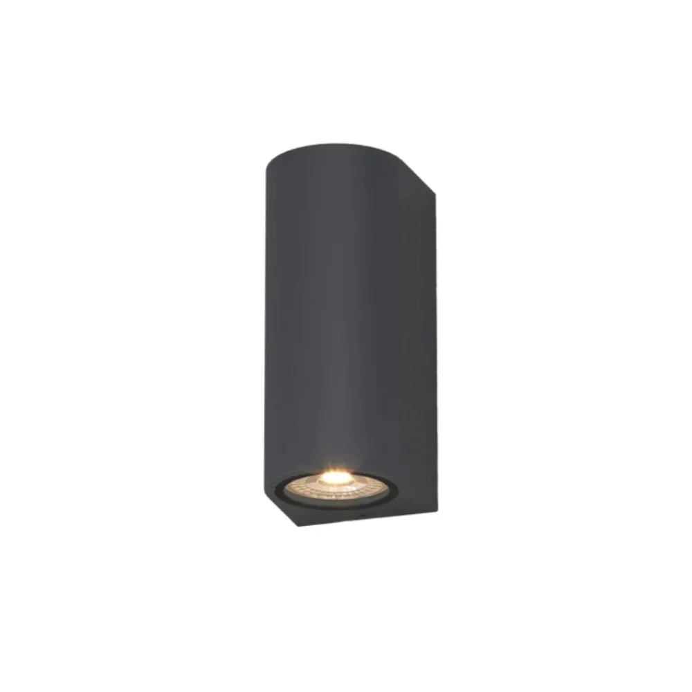 Applique Da Esterno-Top Light Applique da esterno cilindro antracite biemissione lione