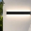 Applique Da Esterno-Selezionato da Mazzolaluce Applique da esterno 60cm led 20w 3000k rettangolare nero