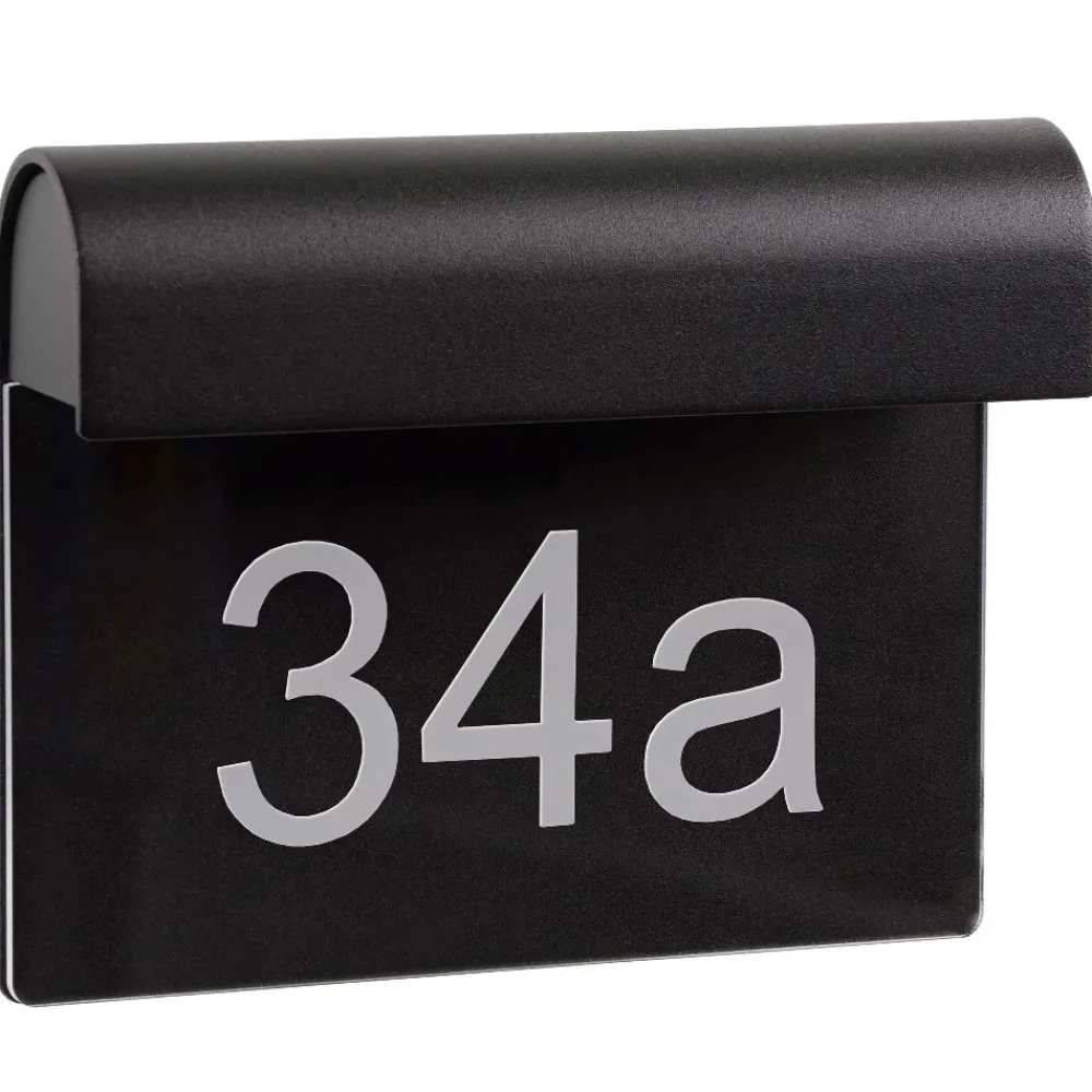 Applique Da Esterno-Selezionato da Mazzolaluce Applique da esterno con numero civico nero led 8w 3000k