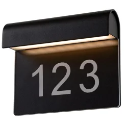 Applique Da Esterno-Selezionato da Mazzolaluce Applique da esterno con numero civico nero led 8w 3000k