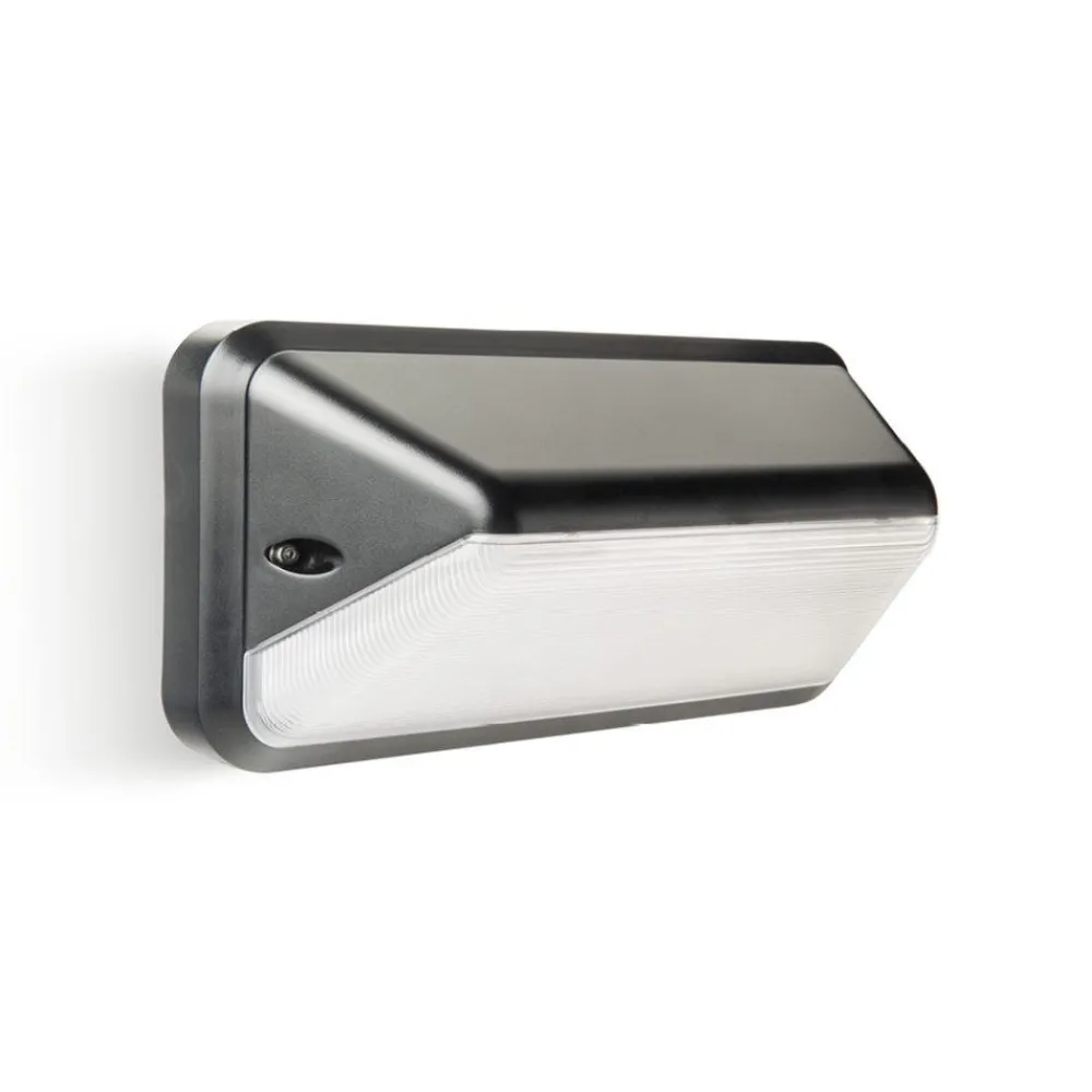 Applique Da Esterno-Selezionato da Mazzolaluce Applique da esterno con sensore di movimento crepuscolare nera led cct ip66