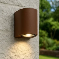 Applique Da Esterno-Top Light Applique da esterno corten moderna lione ip65