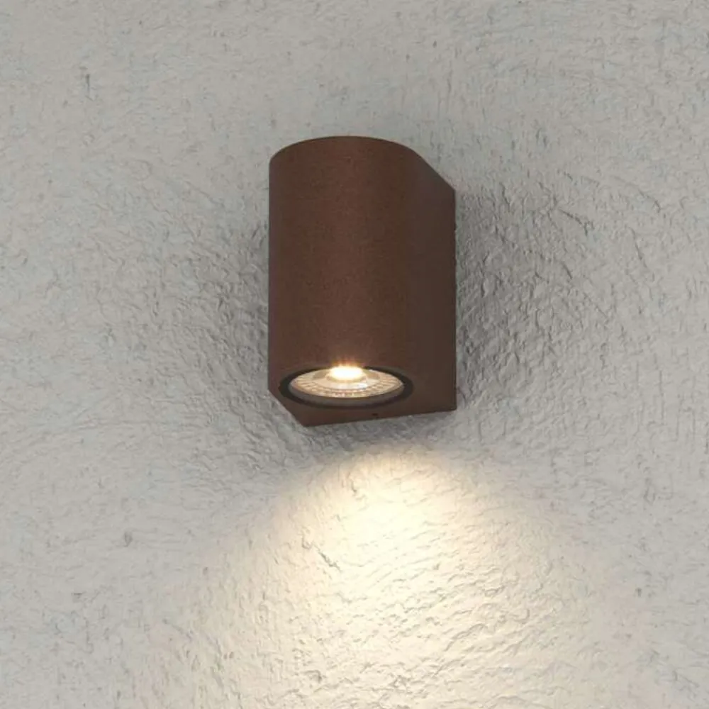 Applique Da Esterno-Top Light Applique da esterno corten moderna lione ip65