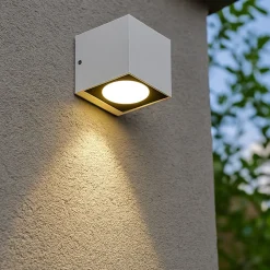 Applique Da Esterno-Selezionato da Mazzolaluce Applique da esterno cubo bianco led 6w 4000k ip65