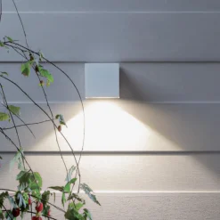 Applique Da Esterno-Selezionato da Mazzolaluce Applique da esterno cubo bianco led 6w 4000k ip65