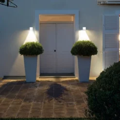 Applique Da Esterno-Selezionato da Mazzolaluce Applique da esterno cubo bianco moderno led 9w 3000k