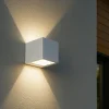 Applique Da Esterno-Selezionato da Mazzolaluce Applique da esterno cubo bianco led 12w 3000k biemissione luce