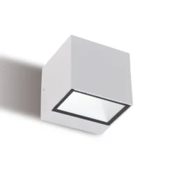 Applique Da Esterno-Selezionato da Mazzolaluce Applique da esterno cubo bianco led 12w 3000k biemissione luce