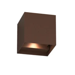 Applique Da Esterno-Top Light Applique da esterno cubo corten led orientabile cct top ligh perth ip65