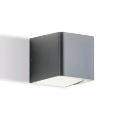 Applique Da Esterno-Selezionato da Mazzolaluce Applique da esterno cubo grafite biemissione led 13w 4000k ip65