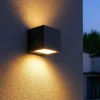 Applique Da Esterno-Selezionato da Mazzolaluce Applique da esterno cubo grafite biemissione luce led 12w 4000k ip65