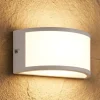 Applique Da Esterno-Selezionato da Mazzolaluce Applique da esterno design curvo bianco led 3000k ip65