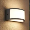 Applique Da Esterno-Selezionato da Mazzolaluce Applique da esterno design curvo grafite led 3000k ip65