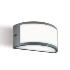 Applique Da Esterno-Selezionato da Mazzolaluce Applique da esterno design curvo grafite led 3000k ip65