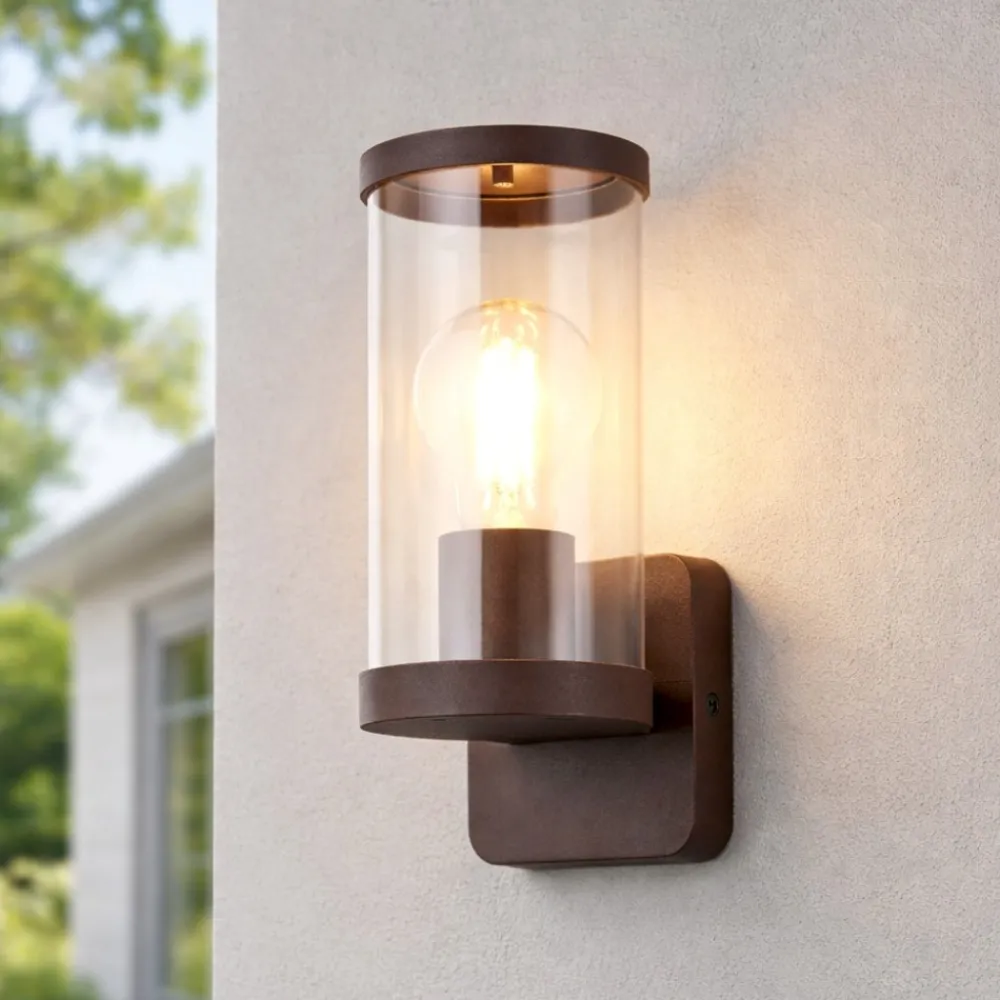Applique Da Esterno-Selezionato da Mazzolaluce Applique da esterno design lanterna corten