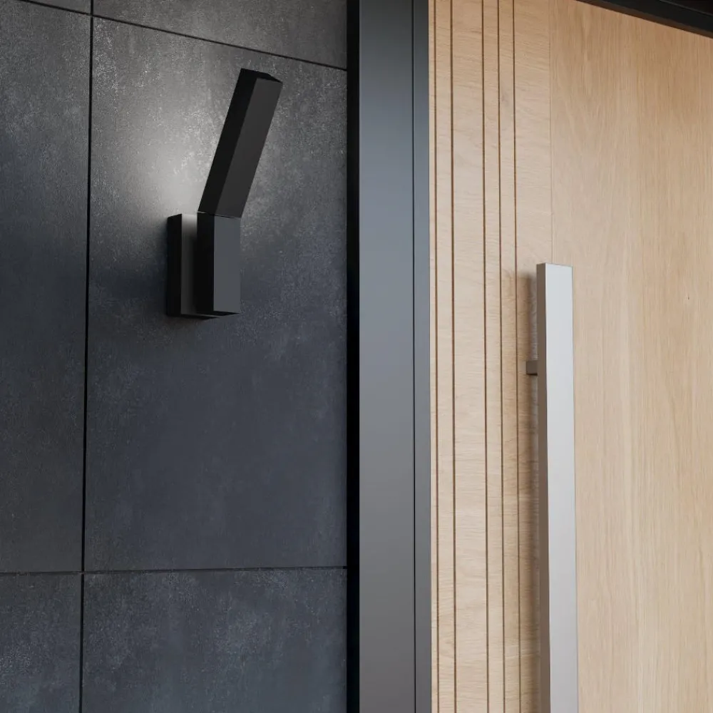 Applique Da Esterno-Selezionato da Mazzolaluce Applique da esterno design led 3000k ip44 orientabile nera