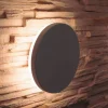 Applique Da Esterno-Selezionato da Mazzolaluce Applique da esterno disco marrone corten led 9,5w 3000k ip54