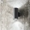 Applique Da Esterno-Perenz Illuminazione Applique da esterno doppio fascio ip65 antracite perenz quarando