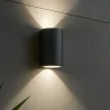 Applique Da Esterno-Selezionato da Mazzolaluce Applique da esterno grafite cilindro biemissione luce led 12w 4000k