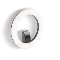 Applique Da Esterno-Selezionato da Mazzolaluce Applique da esterno grafite design rotondo led 20w 3000k