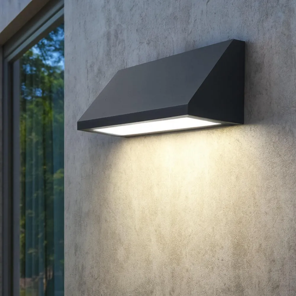 Applique Da Esterno-Selezionato da Mazzolaluce Applique da esterno grafite led 30w 3000k ip65
