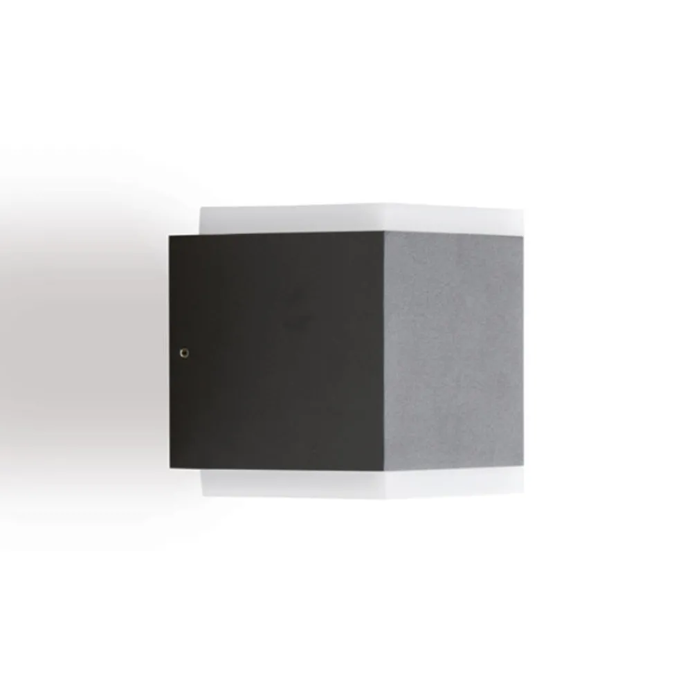 Applique Da Esterno-Selezionato da Mazzolaluce Applique da esterno grafite moderna led 14w 4000k biemissione